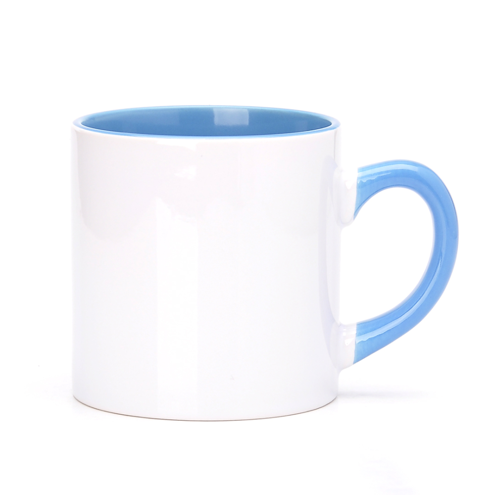 Чашка для сублимации цветная внутри 150 мл (голубой)