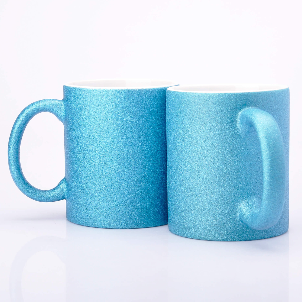 Чашка Гліттер синій для сублімації