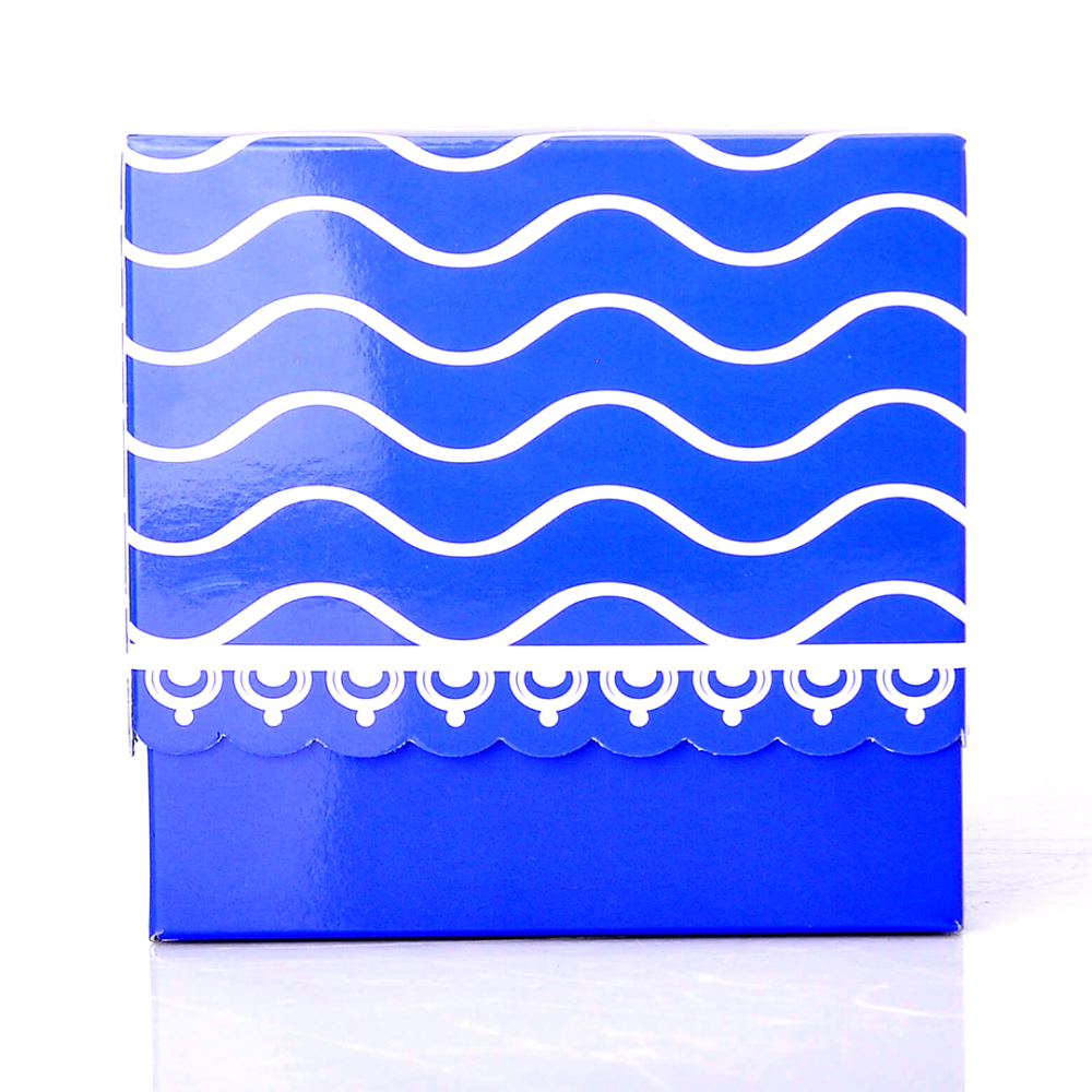 Упаковка для чашки 330 мл из ламинированного картона (синяя)