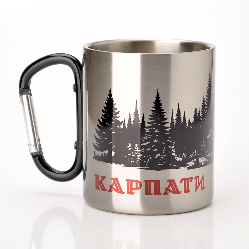 Чашка металлическая с карабином Карпаты №16