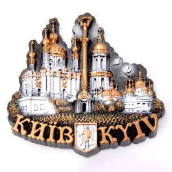 Магнит Киев "Коллаж бронза"