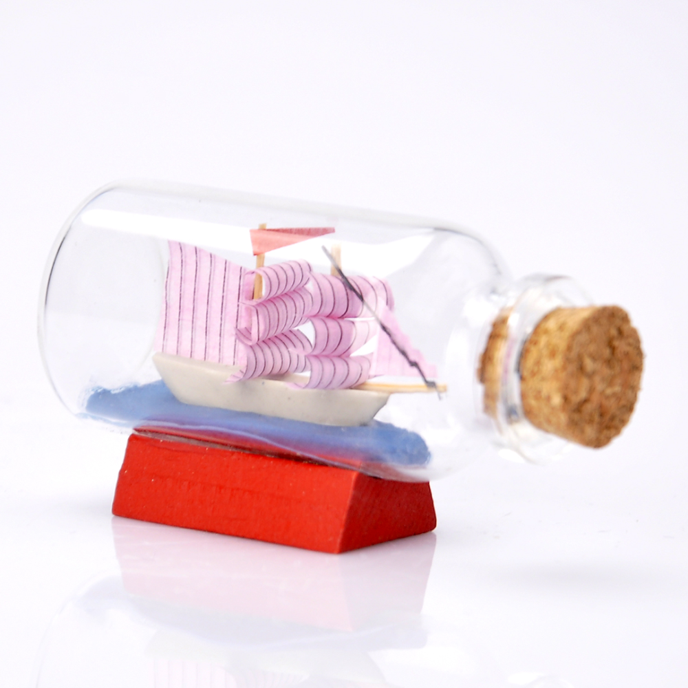 Кораблик в бутылке 6х3см mini