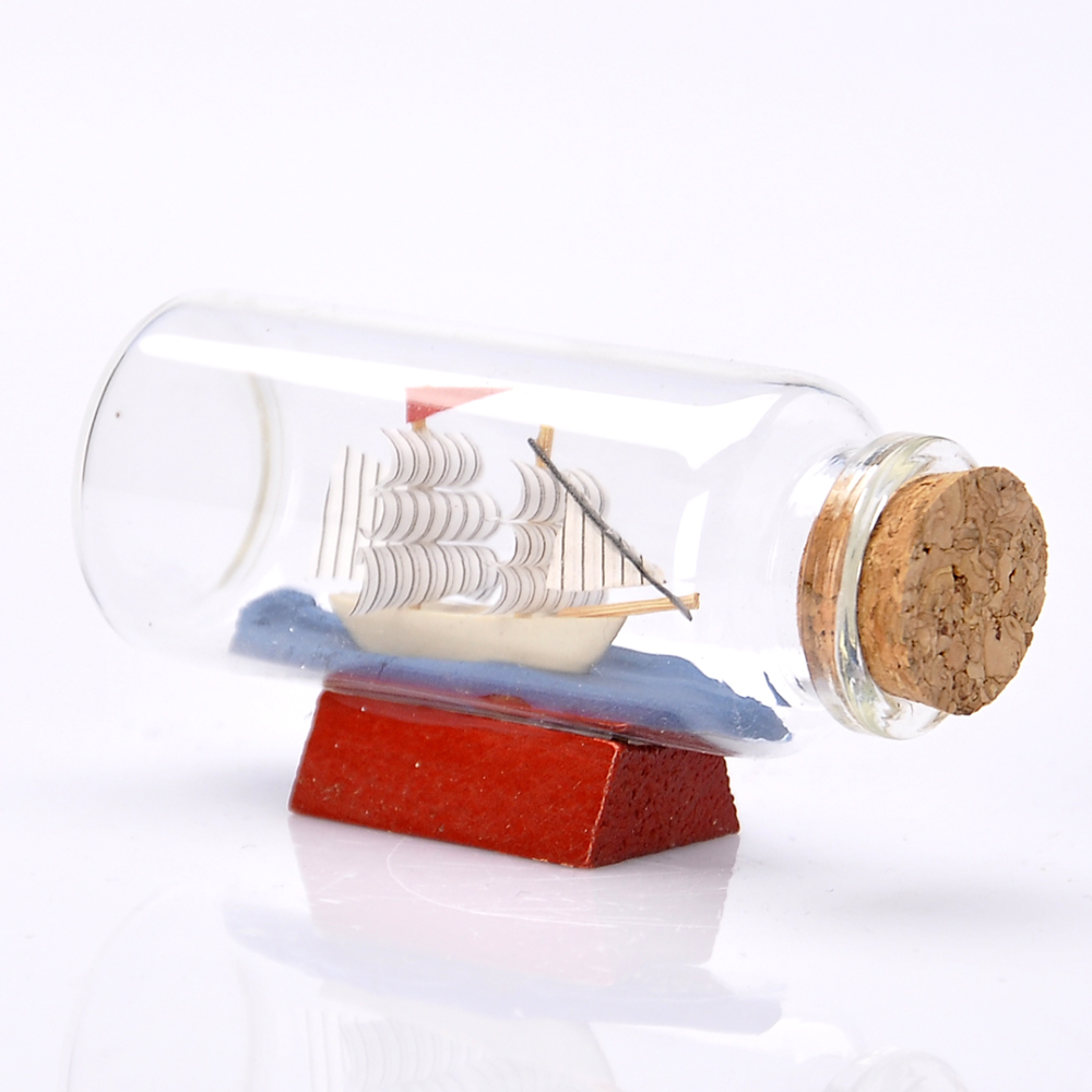 Кораблик в бутылке 40х75 мм №1