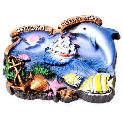 Магнит Затока «лента» синее море 